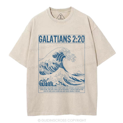 Galatians 2:20 Christian Washed T-Shirt