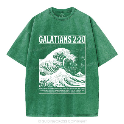 Galatians 2:20 Christian Washed T-Shirt