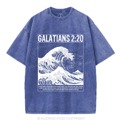 Galatians 2:20 Christian Washed T-Shirt