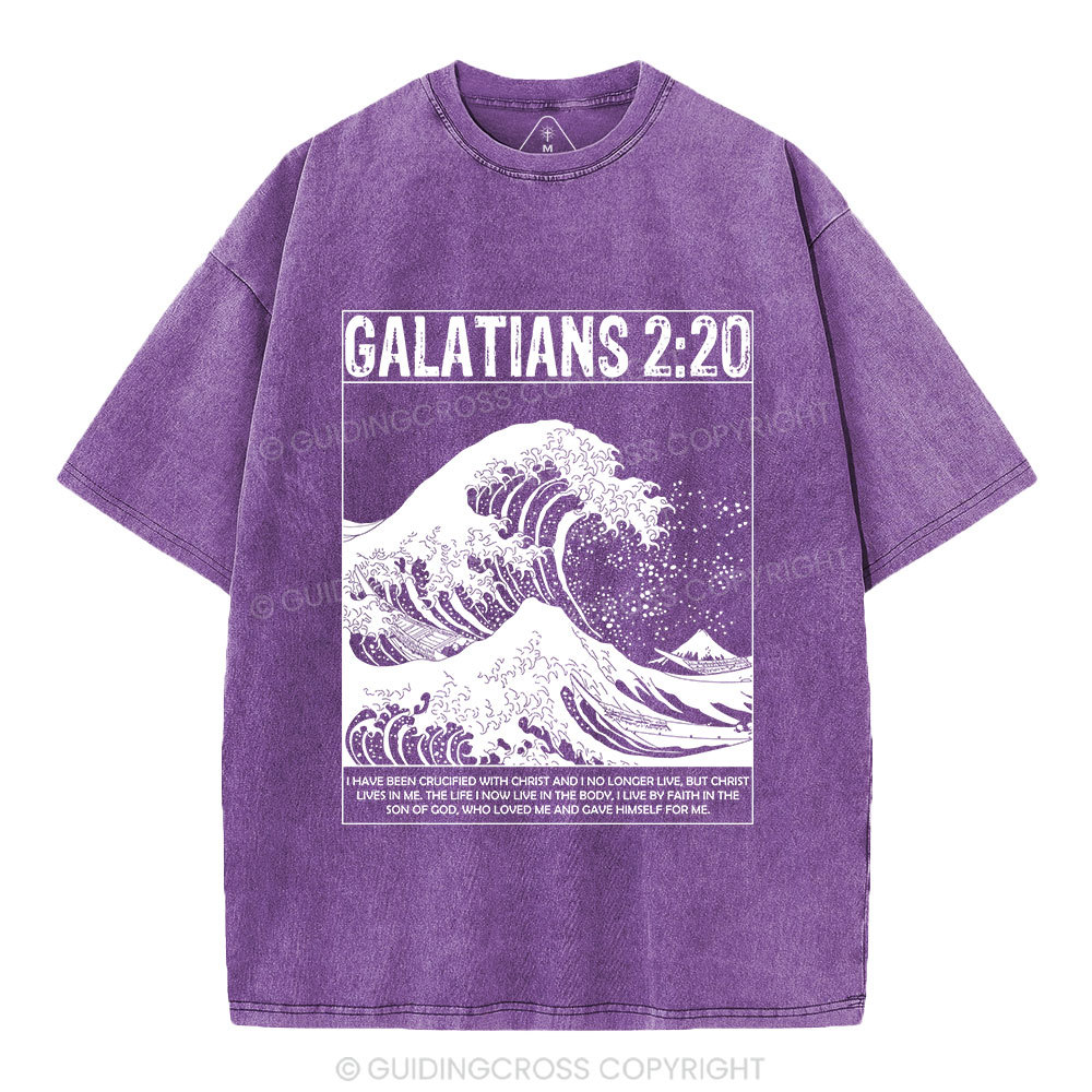 Galatians 2:20 Christian Washed T-Shirt