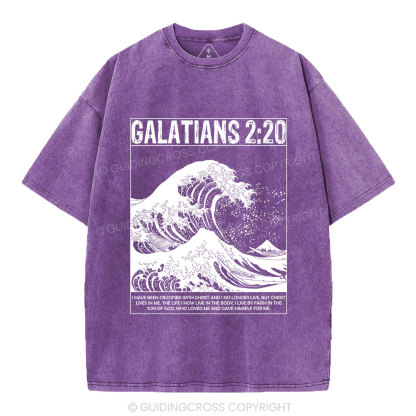 Galatians 2:20 Christian Washed T-Shirt