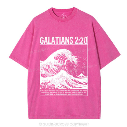 Galatians 2:20 Christian Washed T-Shirt