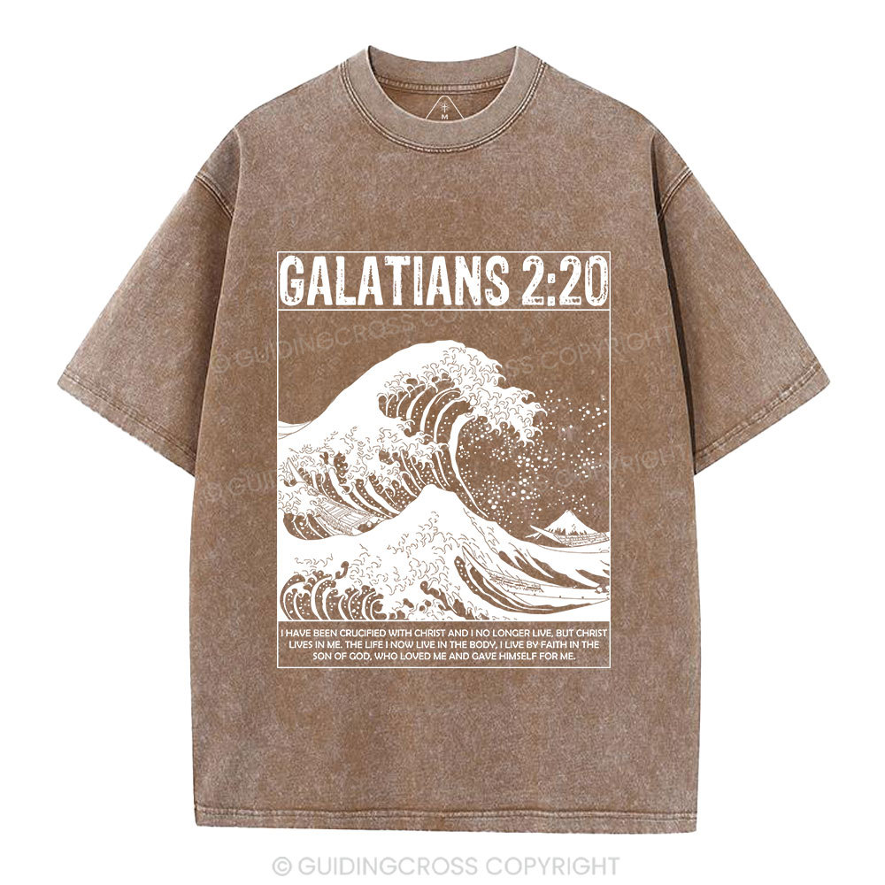 Galatians 2:20 Christian Washed T-Shirt