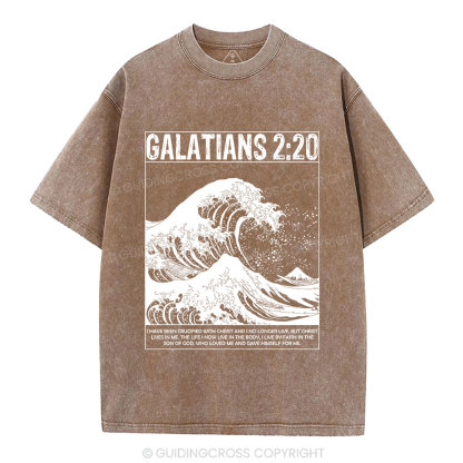 Galatians 2:20 Christian Washed T-Shirt
