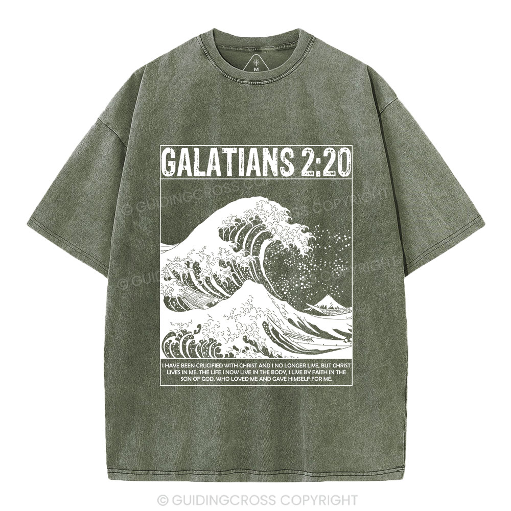 Galatians 2:20 Christian Washed T-Shirt