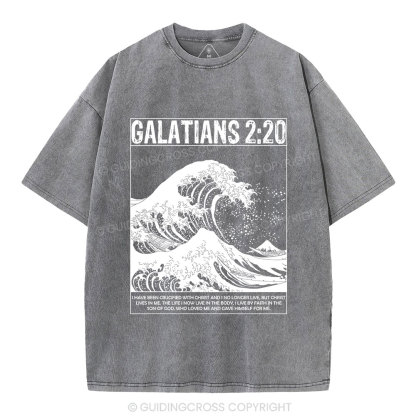 Galatians 2:20 Christian Washed T-Shirt
