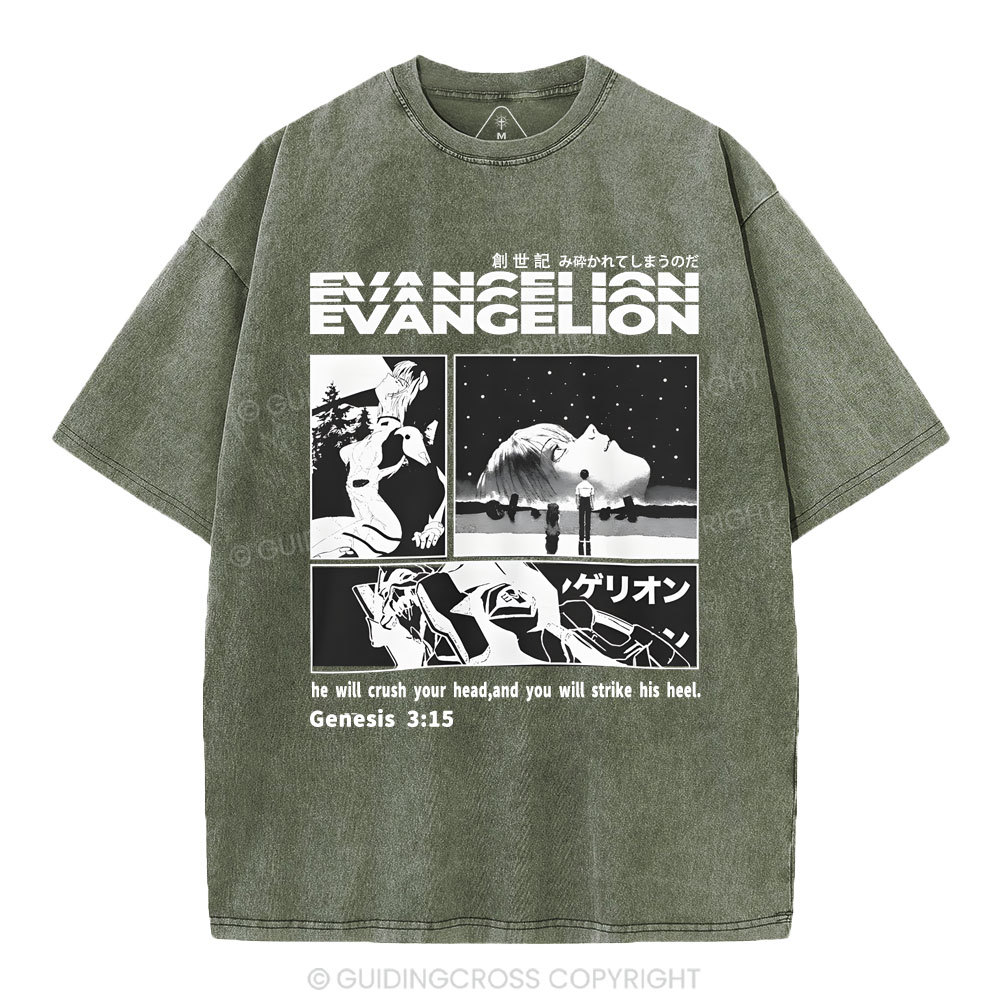 Genesis 3：15  Christian Washed T-Shirt