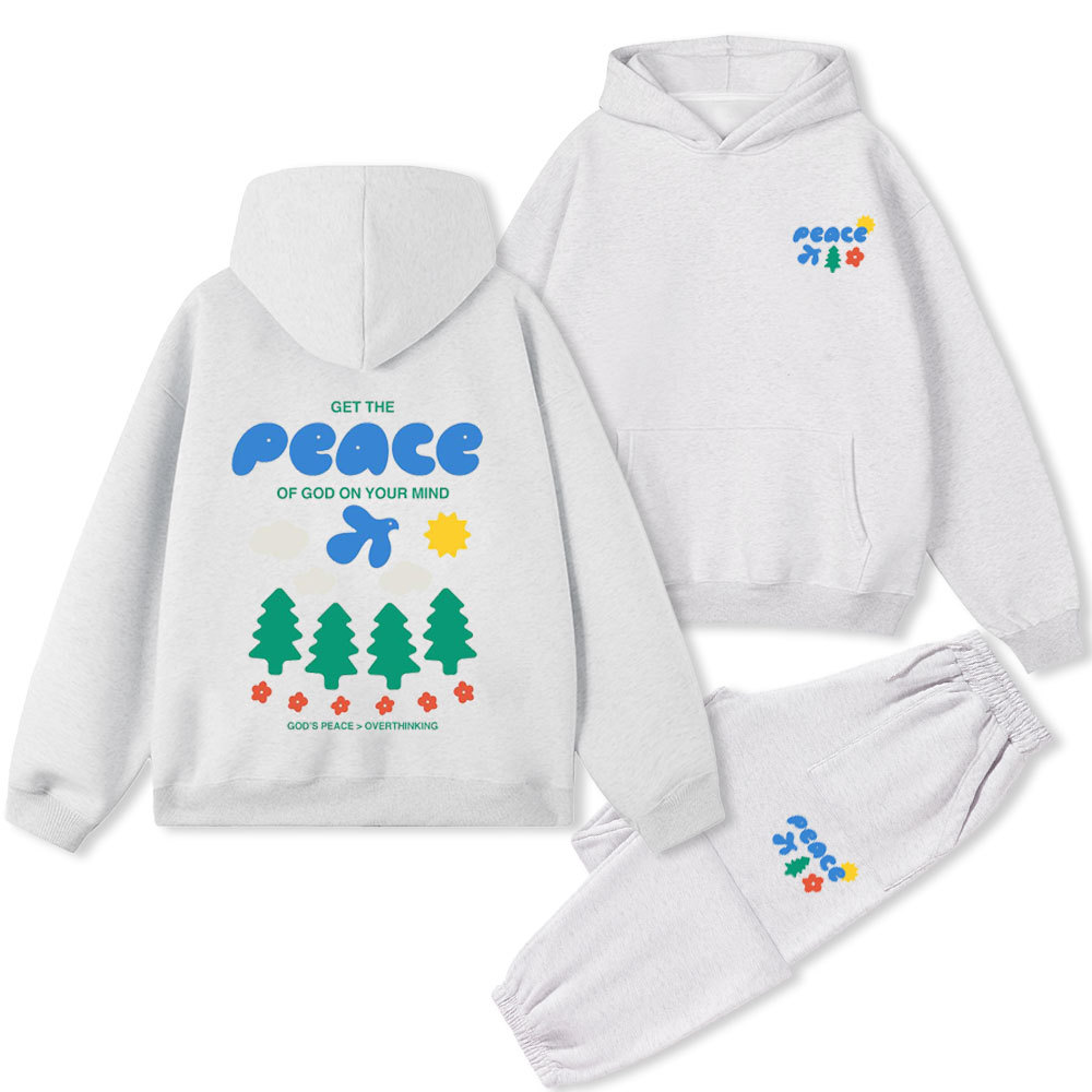 Get The Peace Of God On Your Mind Christian Premium Fleece Hoodie Set