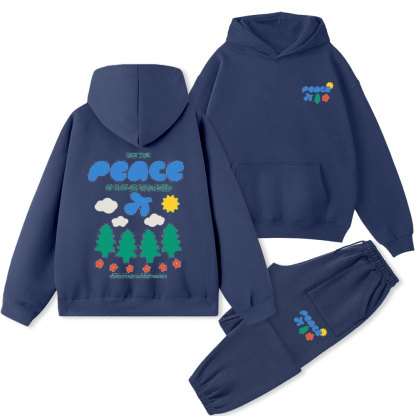 Get The Peace Of God On Your Mind Christian Premium Fleece Hoodie Set
