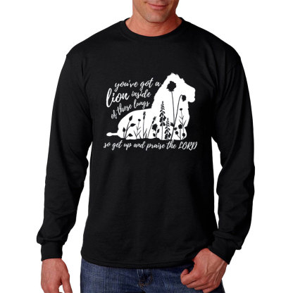 Get Up And Praise The Lord Christian Long Sleeve T-Shirt