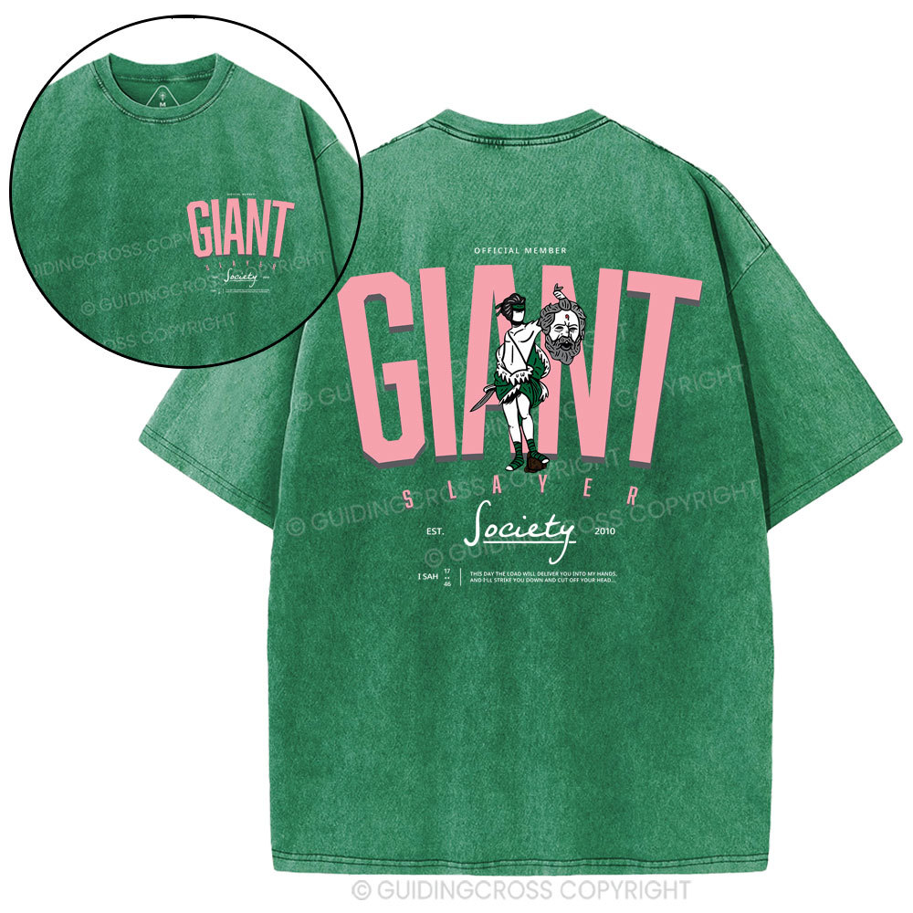 Giant Slayer Christian Washed T-Shirt