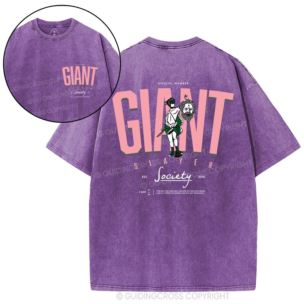 Giant Slayer Christian Washed T-Shirt