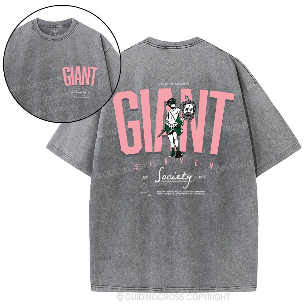 Giant Slayer Christian Washed T-Shirt