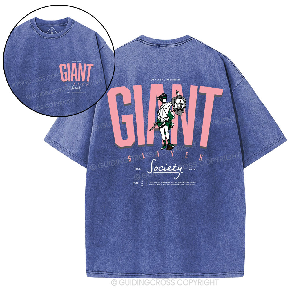 Giant Slayer Christian Washed T-Shirt