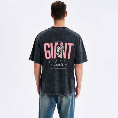 Giant Slayer Christian Washed T-Shirt