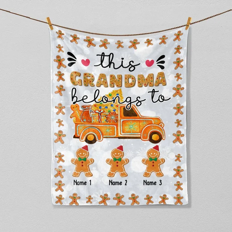 [Copy]Personalized Gingerbread Blanket 
