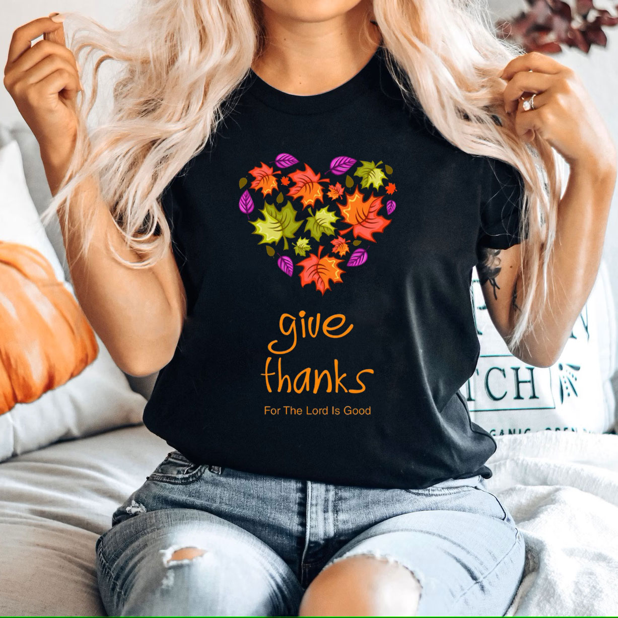 Give Thanks For The Lord Is Good Christian T-Shirt