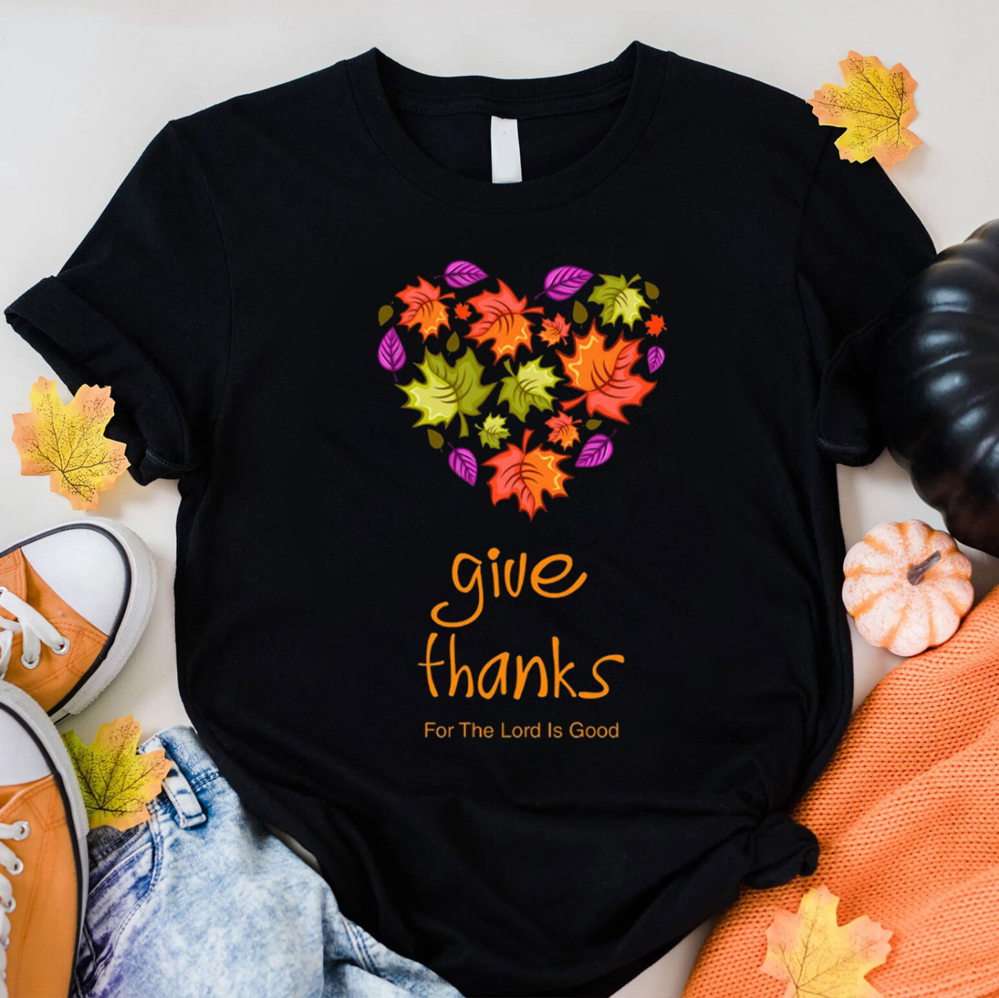 Give Thanks For The Lord Is Good Christian T-Shirt