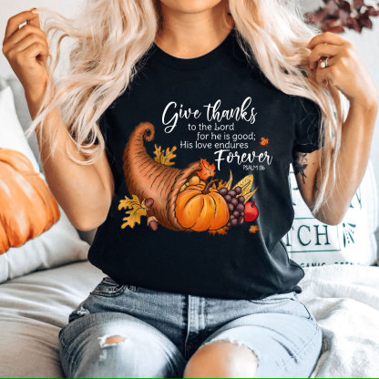 Give Thanks To The Lord Christian T-Shirt