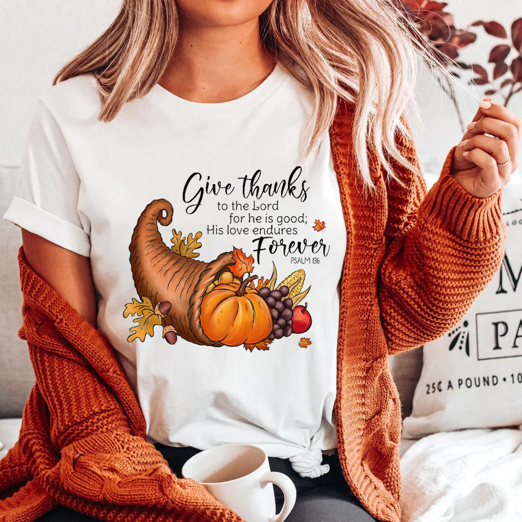 Give Thanks To The Lord Christian T-Shirt