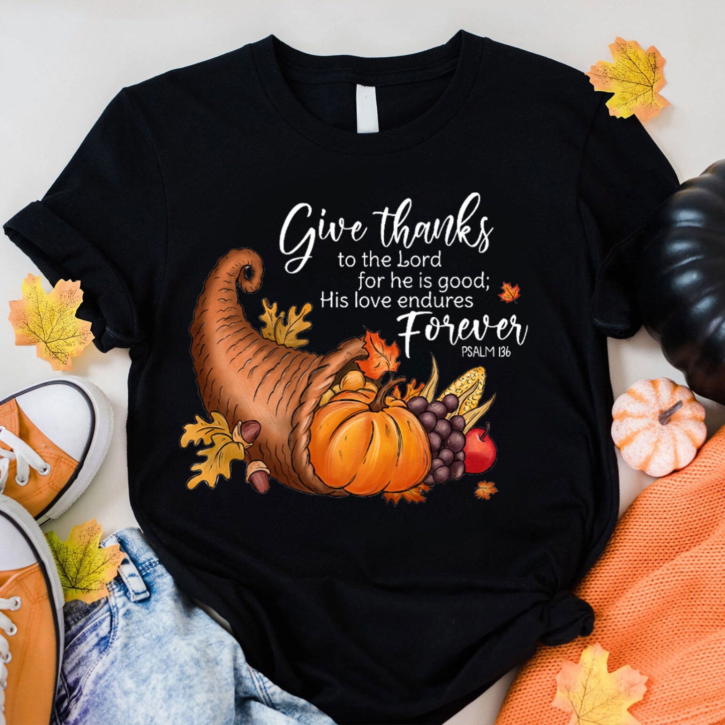 Give Thanks To The Lord Christian T-Shirt