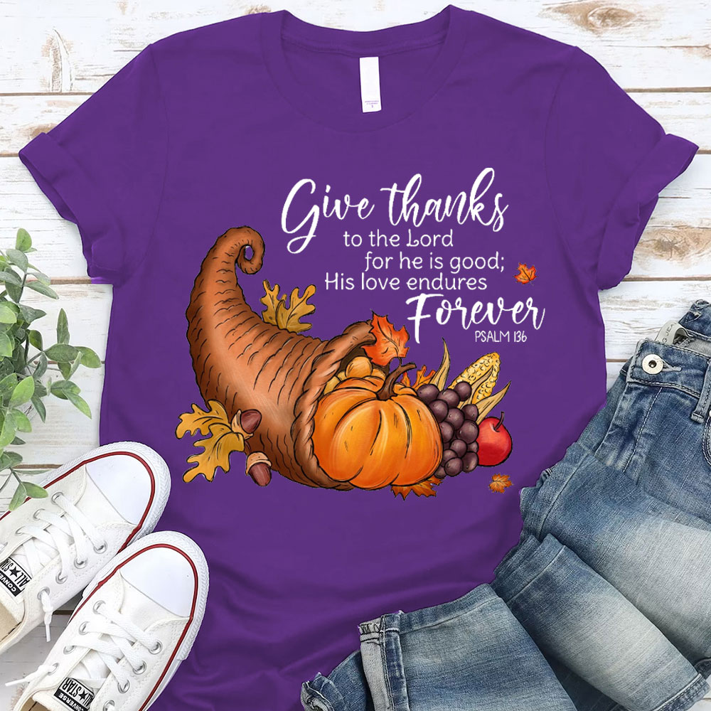 Give Thanks To The Lord Christian T-Shirt
