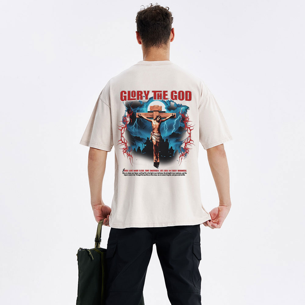 Glory The God Christian Washed T-Shirt