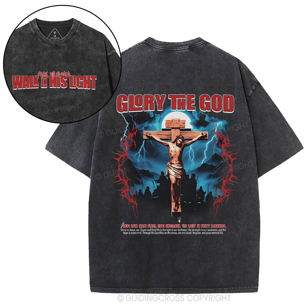 Glory The God Christian Washed T-Shirt