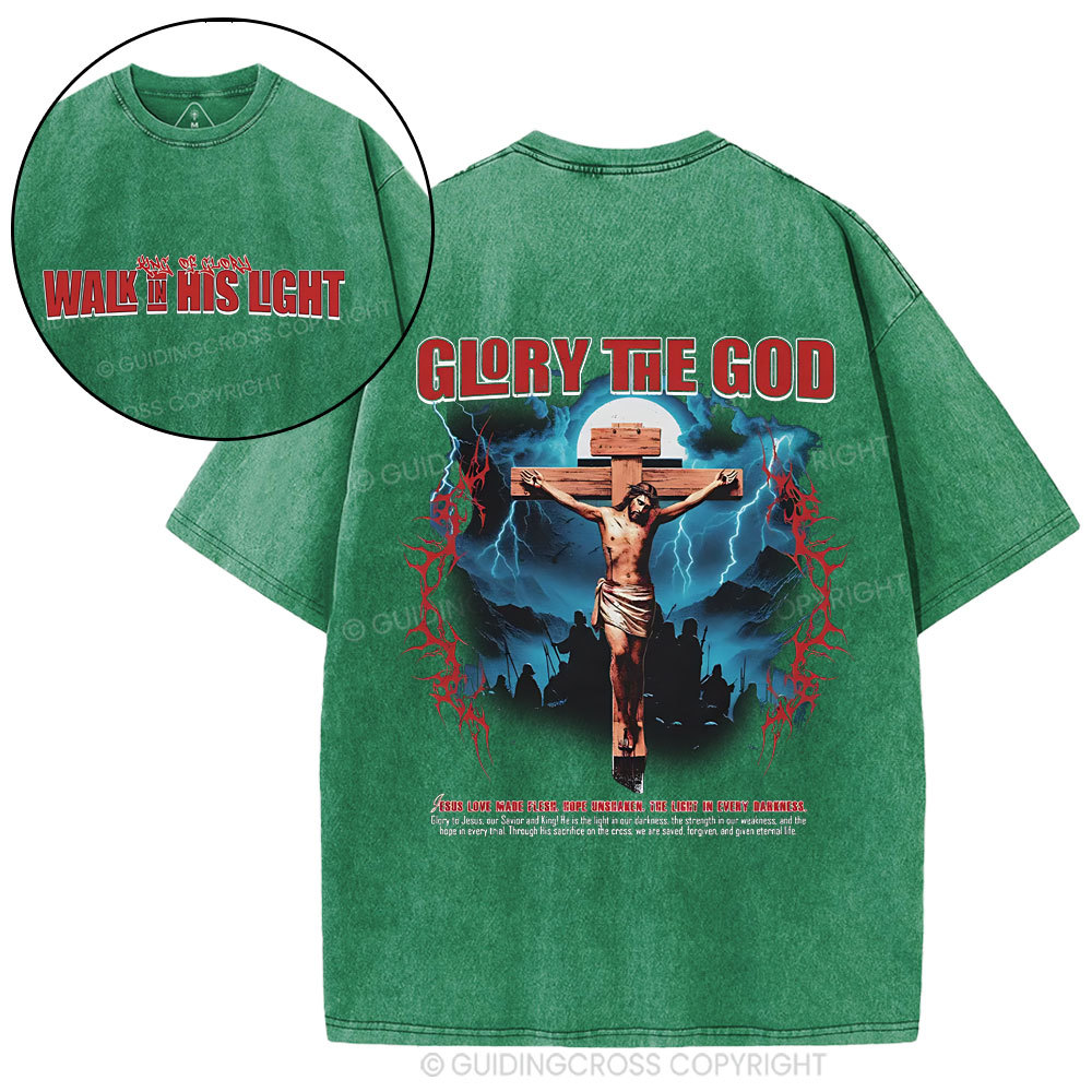 Glory The God Christian Washed T-Shirt