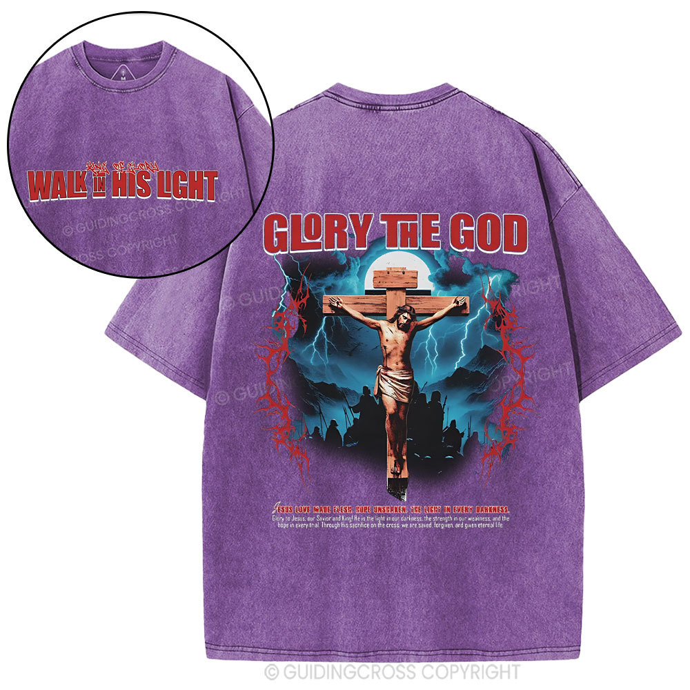 Glory The God Christian Washed T-Shirt