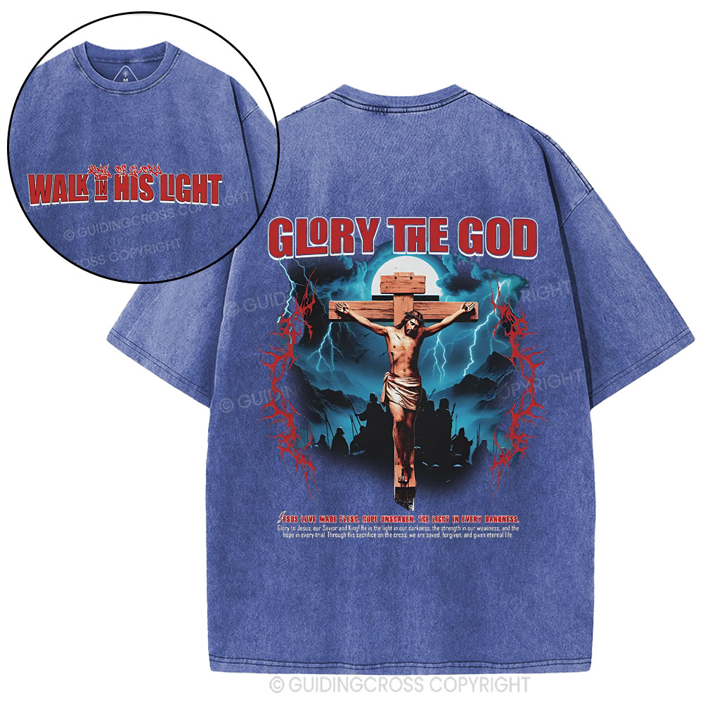 Glory The God Christian Washed T-Shirt