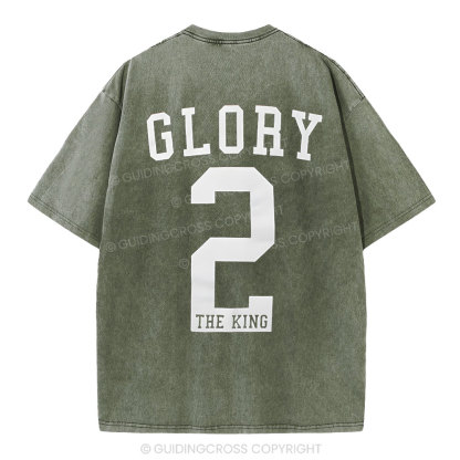 Glory The King Christian Washed T-Shirt