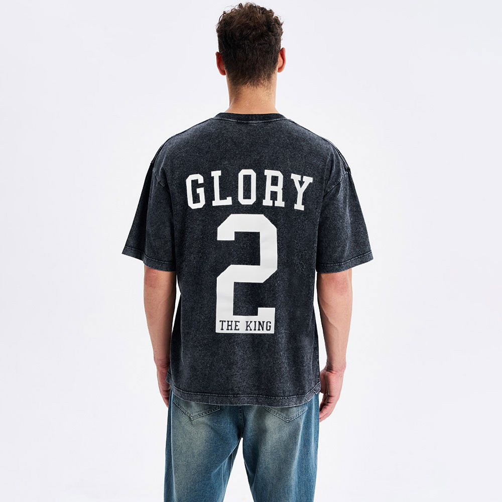 Glory The King Christian Washed T-Shirt