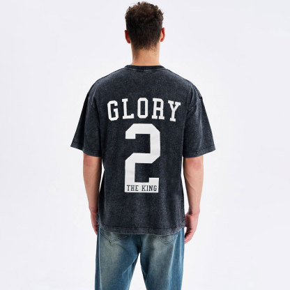 Glory The King Christian Washed T-Shirt