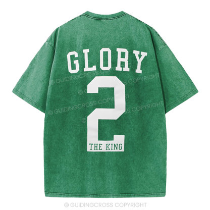 Glory The King Christian Washed T-Shirt