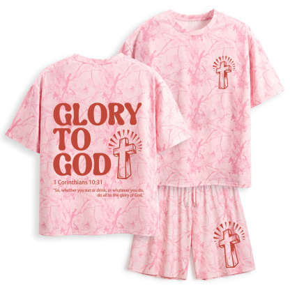 Glory To God Christian Camo T-Shirt & Shorts