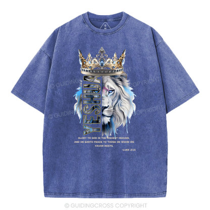 Glory To God In The Highest Heaven Christian Washed T-Shirt