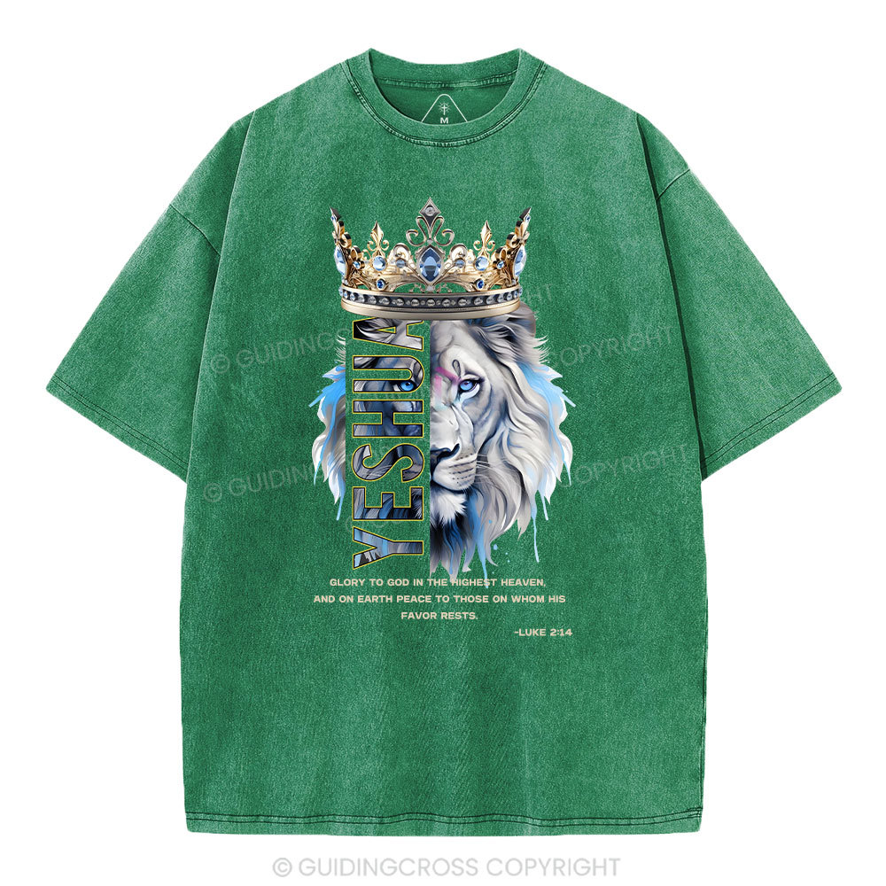 Glory To God In The Highest Heaven Christian Washed T-Shirt