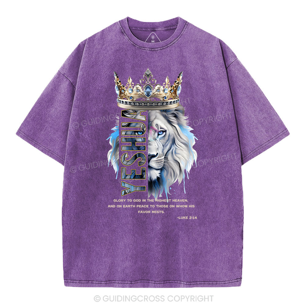 Glory To God In The Highest Heaven Christian Washed T-Shirt