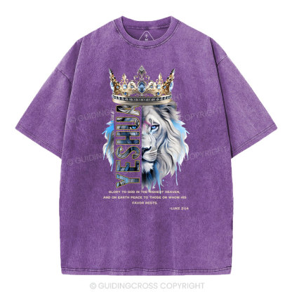 Glory To God In The Highest Heaven Christian Washed T-Shirt