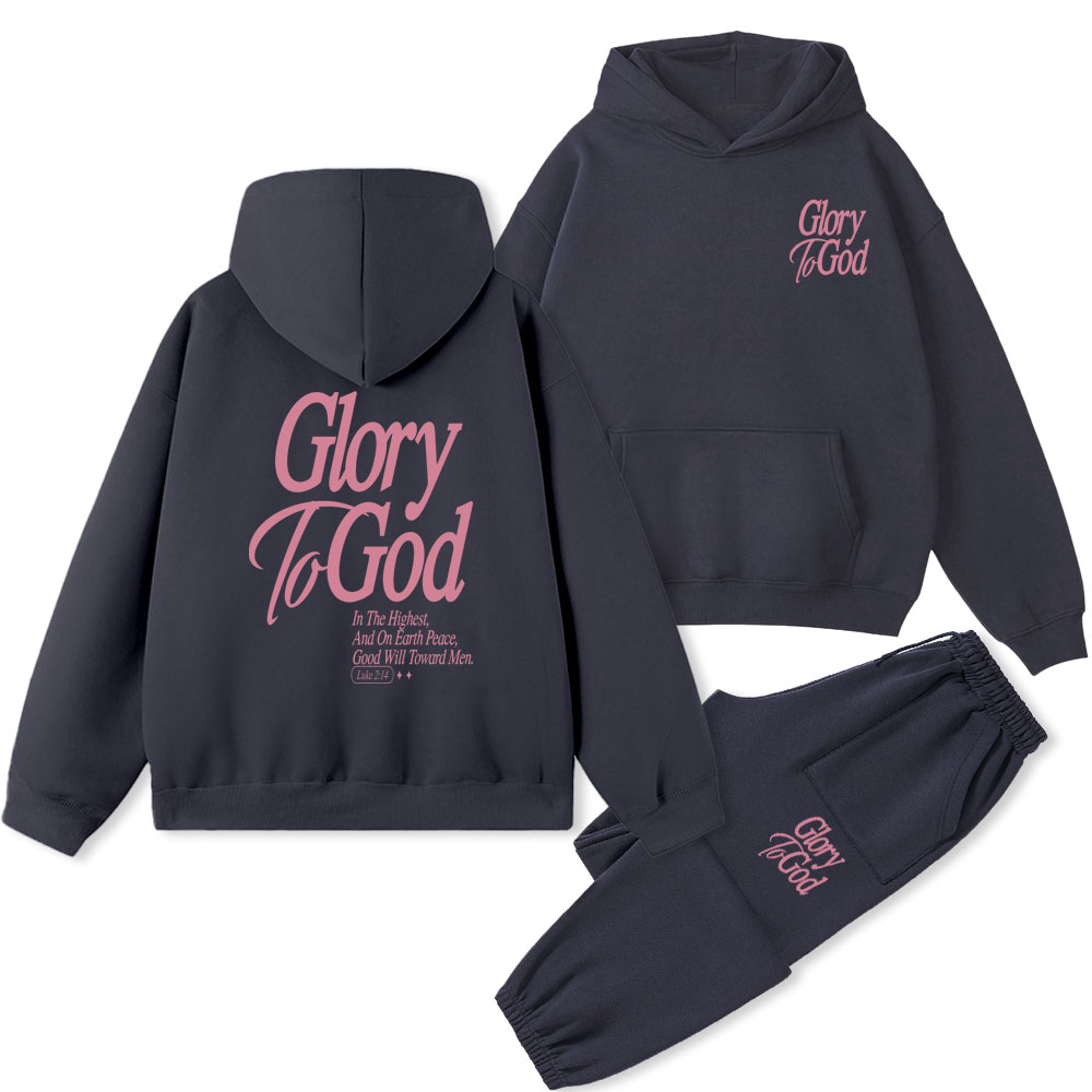 Glory To The God Christian Fleece Hoodie Ser