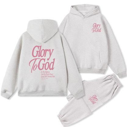 Glory To The God Christian Fleece Hoodie Ser