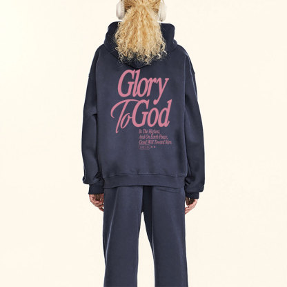 Glory To The God Christian Fleece Hoodie Ser