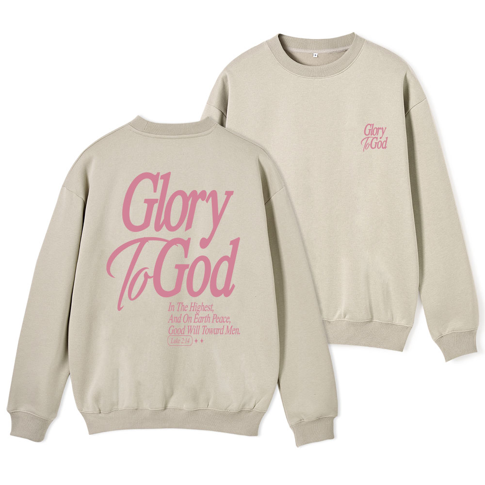 Glory To The God Christian Fleece Sweatshirt