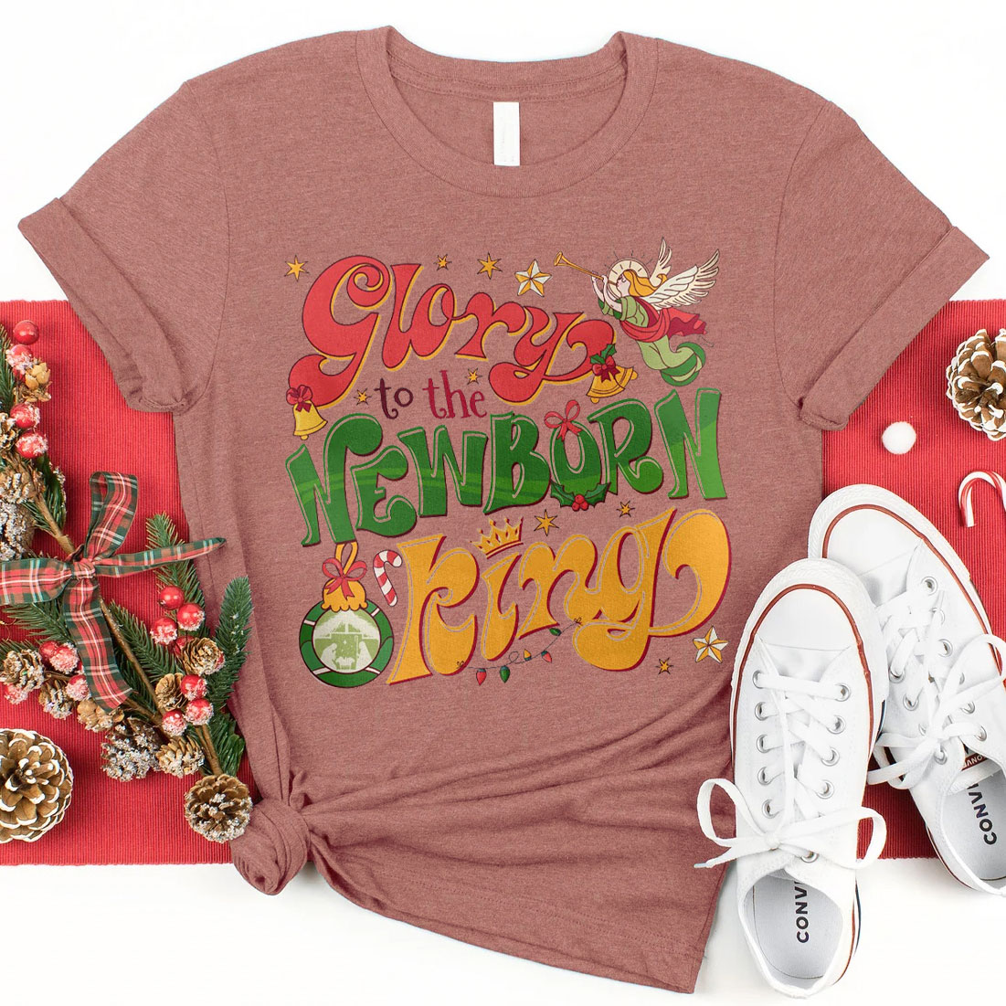 Glory To The Newborn King Christian T-Shirt