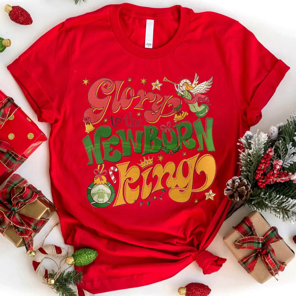 Glory To The Newborn King Christian T-Shirt
