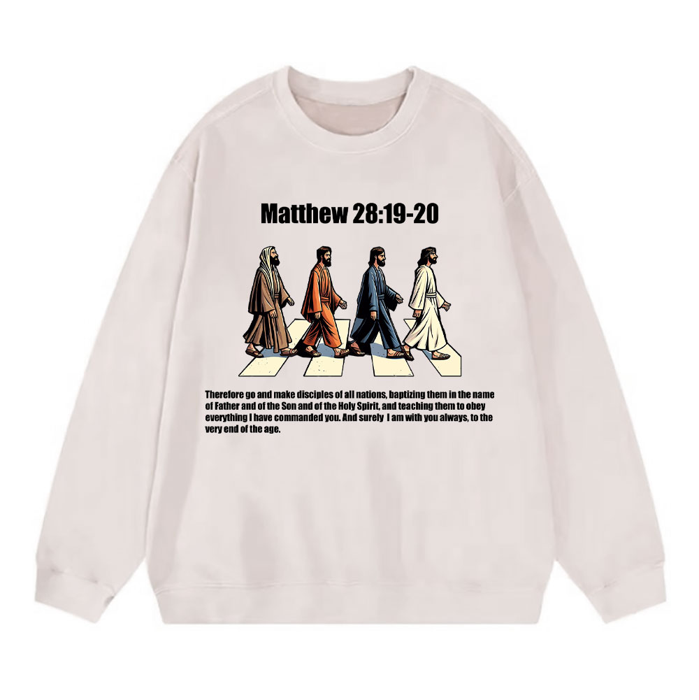 Go And Make Disciples Christian Washed Sweatshirt