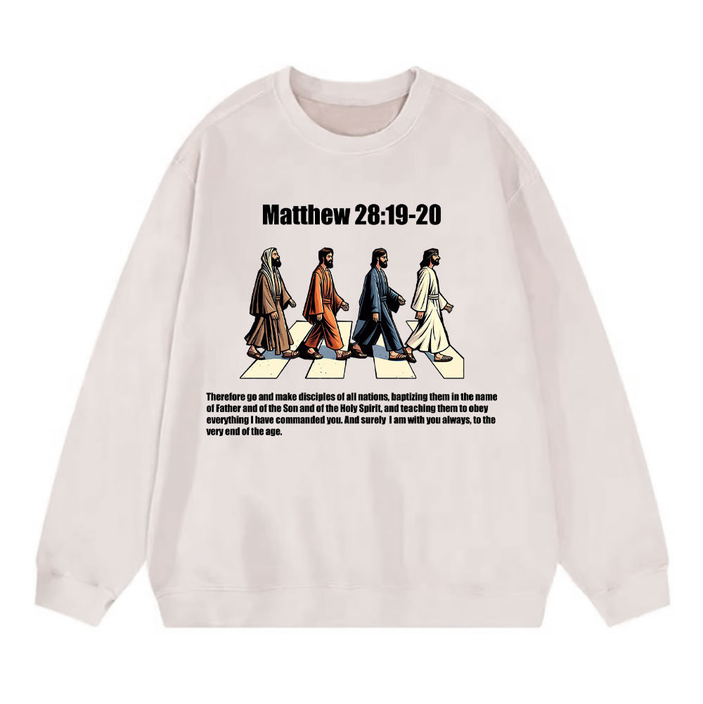 Go And Make Disciples Christian Washed Sweatshirt