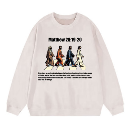 Go And Make Disciples Christian Washed Sweatshirt