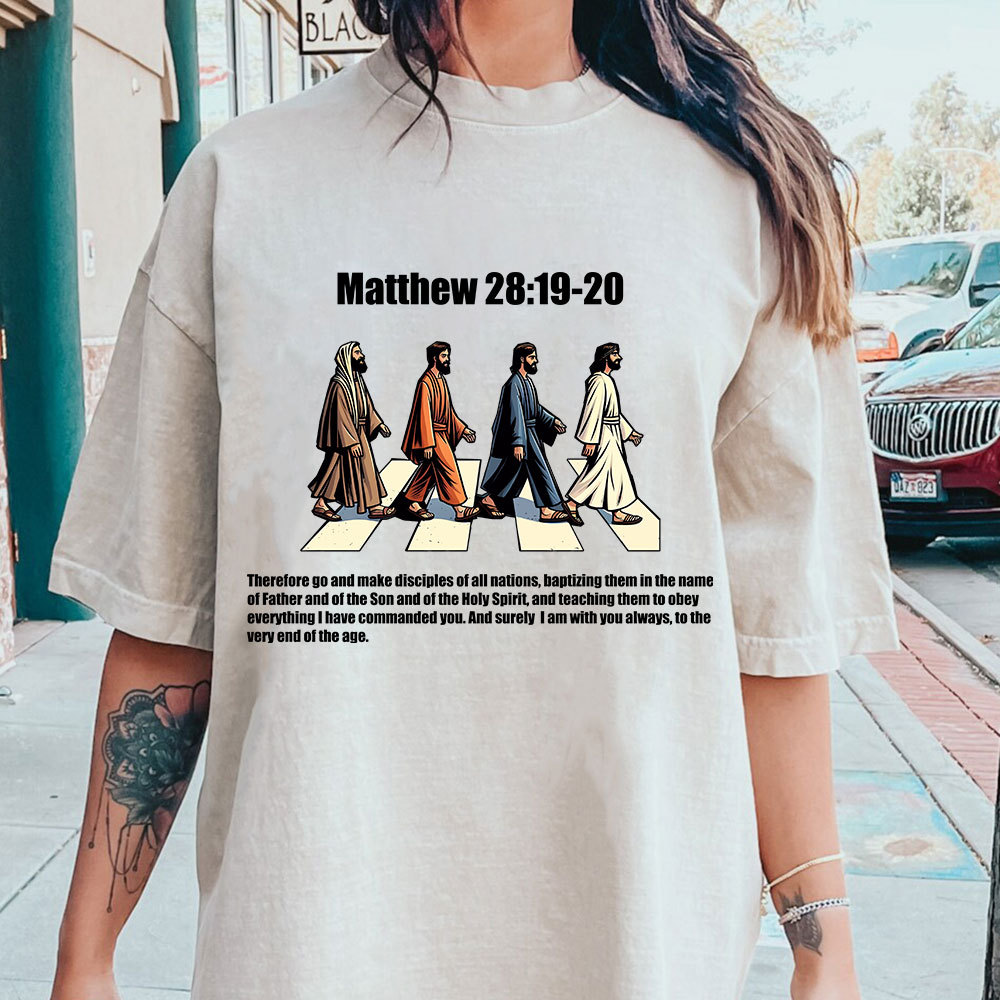 Go And Make Disciples Christian Washed T-Shirt